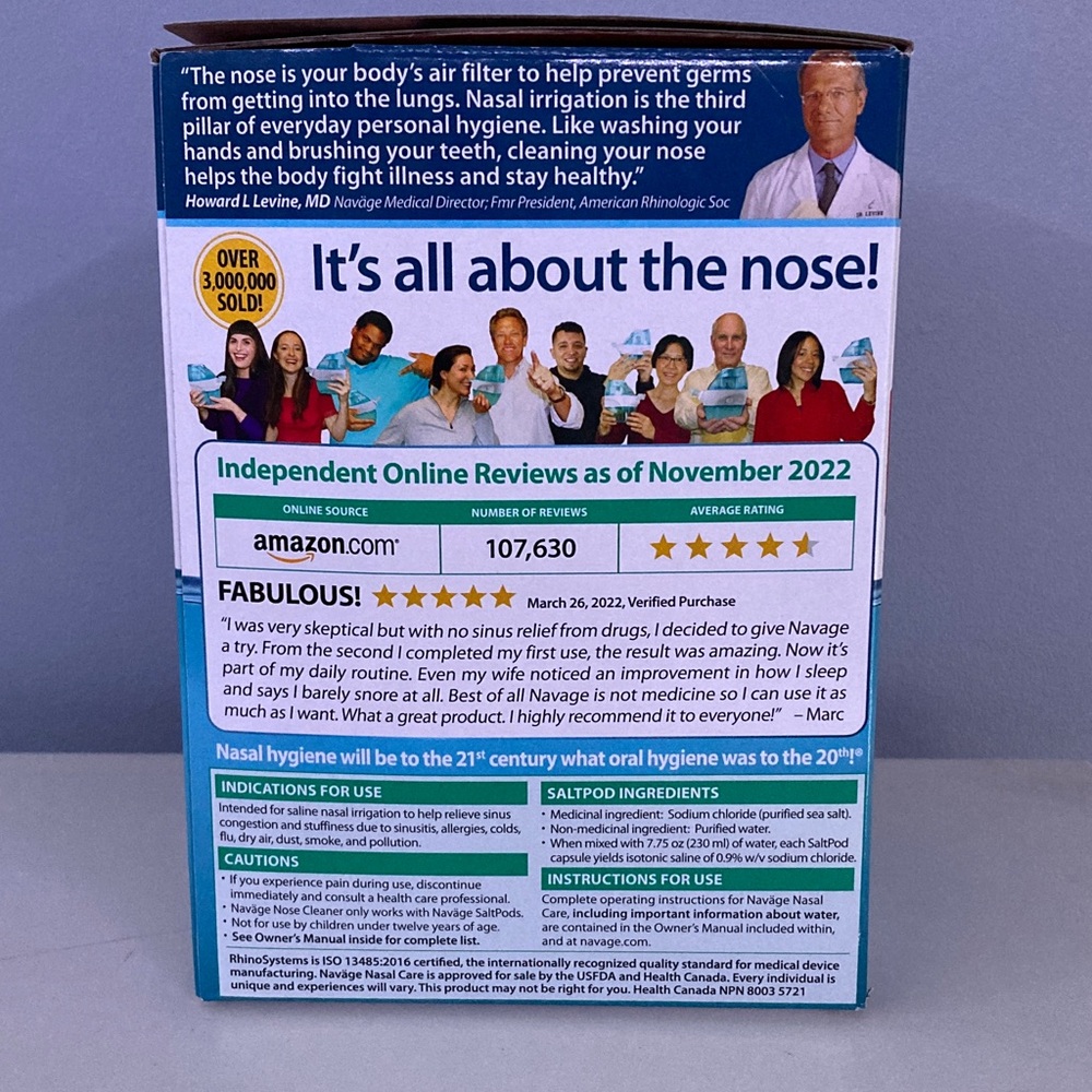 Navage Saline Nasal Care - Teal & White - Picture 4 of 4
